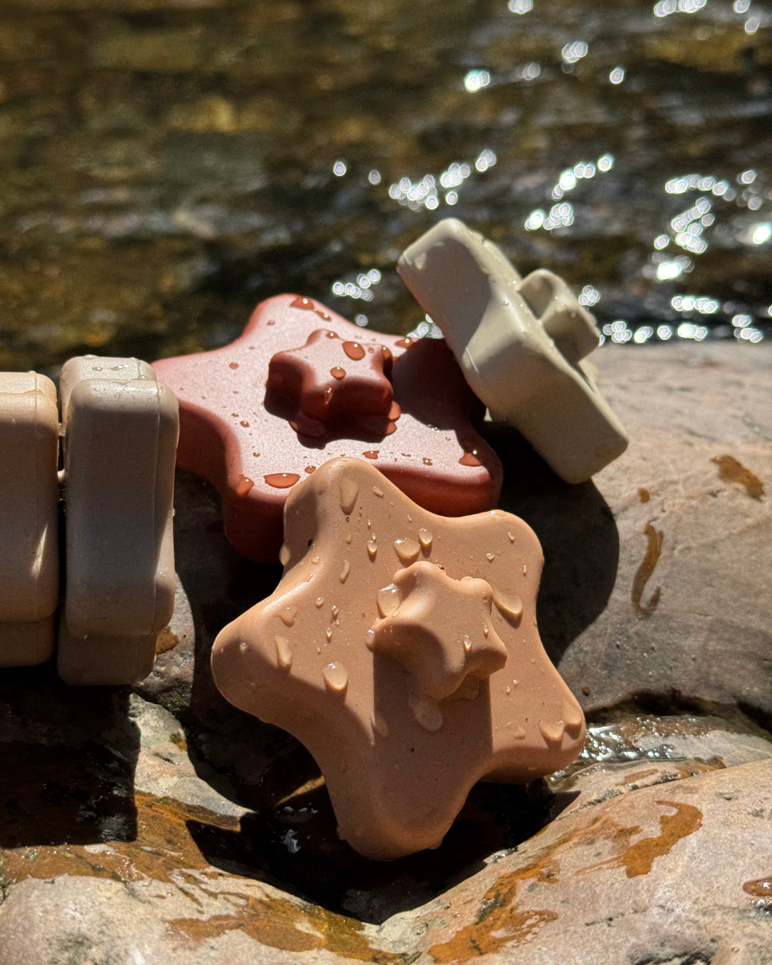 Star Stacker, Beige, Jouet empilable en silcone