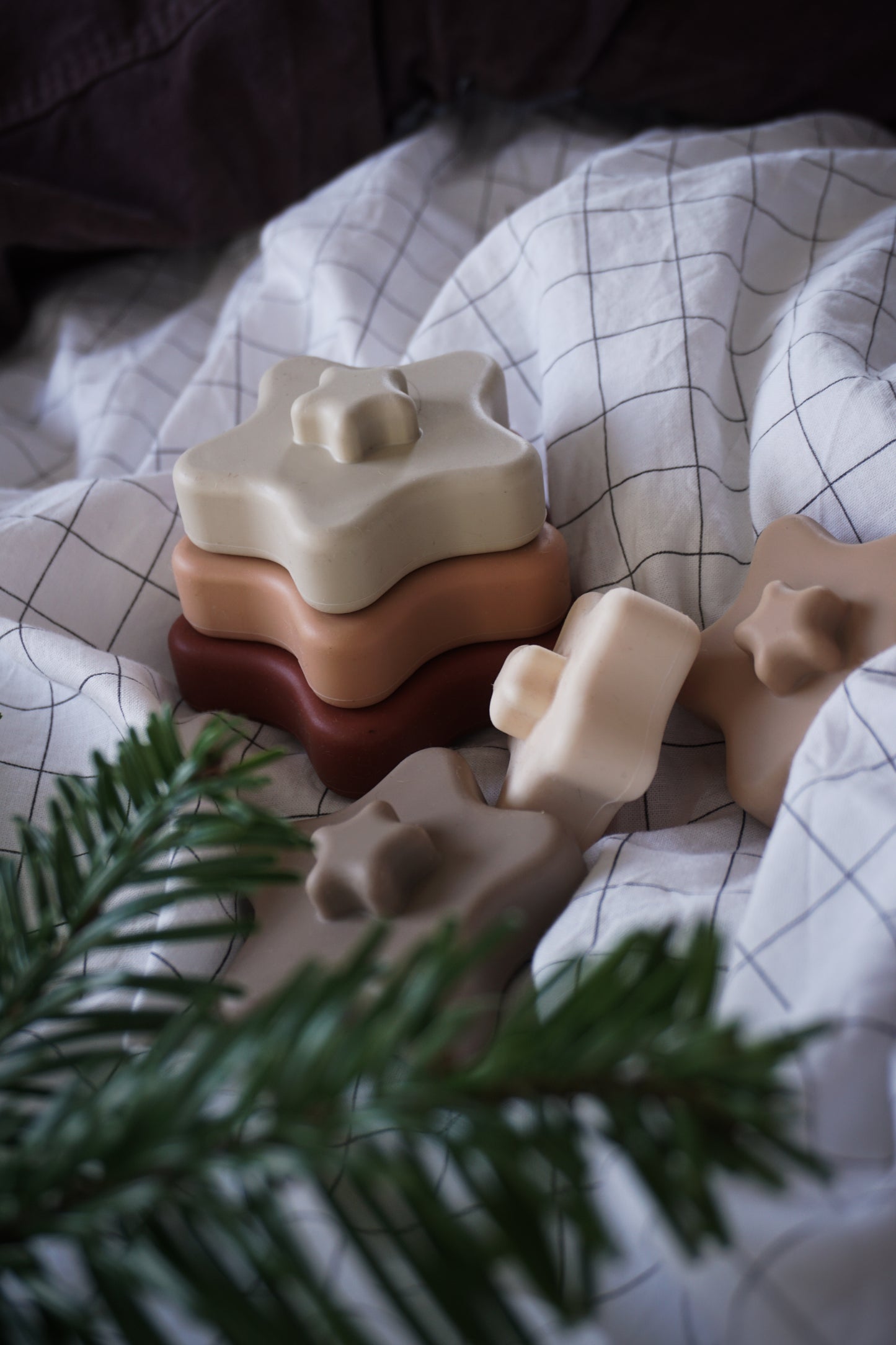 Star Stacker, Beige, Jouet empilable en silcone