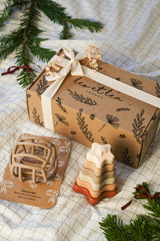 Coffret "Jeu sensoriel", Couleur Beige