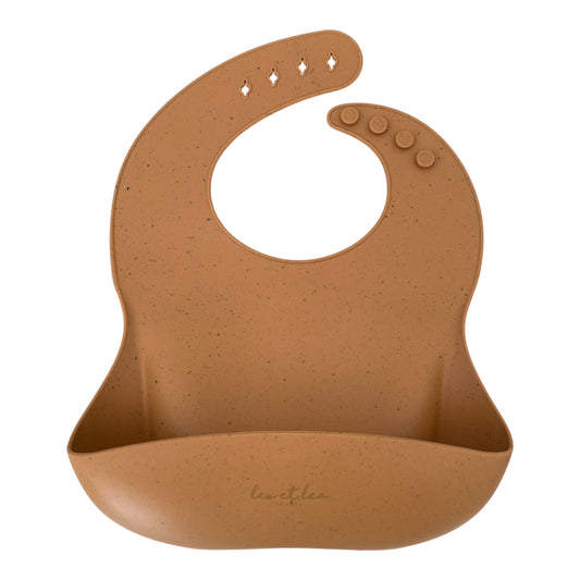 Silicone Bib, Shell Collection, Sienna